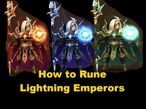 SUMMONERS WAR : HOW TO RUNE - LIGHTNING EMPEROR