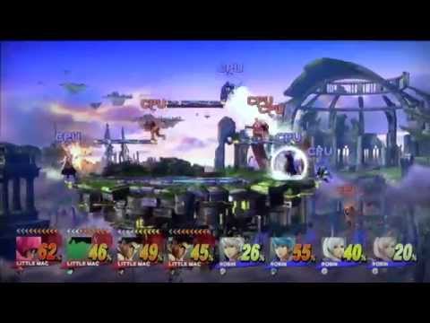 Super Smash Bros. Wii U CPU Team Tournament 2015 - ROUND 3 - Team Little Mac VS Robin