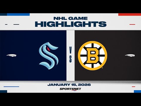 NHL Highlights | Kraken vs. Bruins - January 15, 2026
