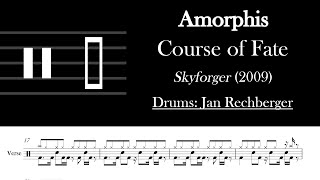 Amorphis - Course of Fate: Drum Sheet Music Transcription