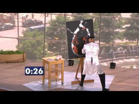 'Speed Painter' Takes Stage in 'Anderson's Viewers Got Talent' (D. Westry)