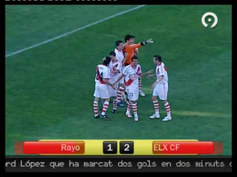 Jornada 38 - Liga Adelante - Rayo Vallecano - 1 - Elche - 2