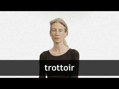 How to pronounce TROTTOIR in French