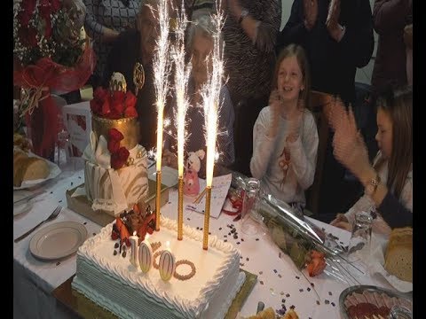 Proslava stotog rođendana u Cvjetnom domu