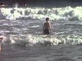 The Kids Jumping In The Waves