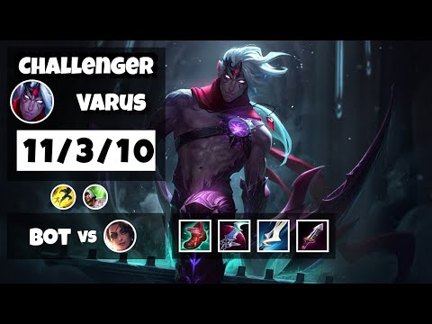Varus 11.17 Gameplay Challenger Replay Bot Lane - S11 (11/3/10) - EU