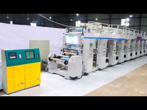 Testing and working of color retogravure printing machine