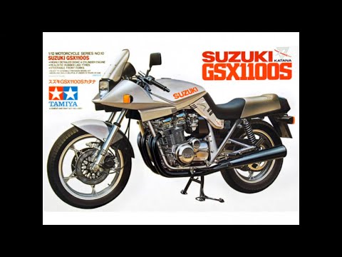 Tamiya Suzuki GSX1100S Katana 1981 1/12 surenkamas plastikinis modelis 14010 video