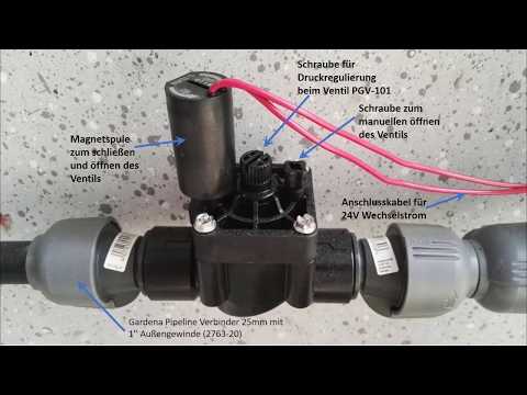 ☀️ 💧  Hunter Ventil PGV-101 in Gardena Pipeline + SmartHome ✅