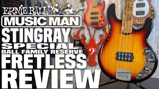 Video thumbnail for Music Man Stingray Special BFR FRETLESS - One of the BEST Stingrays EVER! - LowEndLobster Review by LowEndLobster
