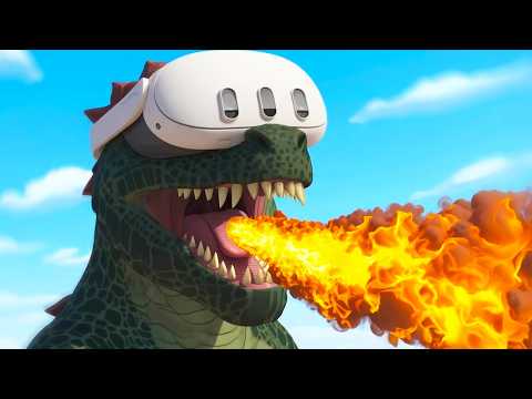 I Became GODZILLA in VR - Monster Titan's Playground