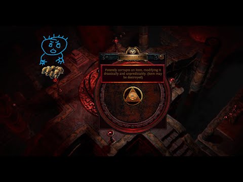 [PoE Scourge 3.16] Double corrupting a Headhunter, dropping something good from MF'ing!