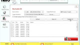 How to Convert an Audio CD to MP3 files using Nero