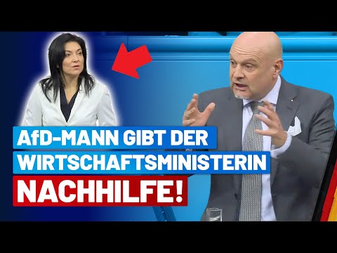 Enrico Komning gibt der Wirtschaftsministerin Nachhilfe! - AfD-Fraktion im Bundestag