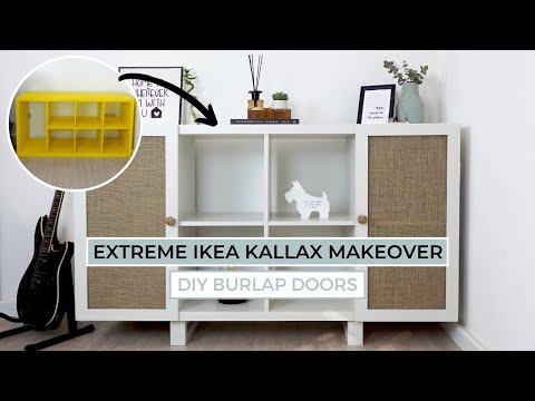 EXTREME IKEA KALLAX MAKEOVER │Hacking the IKEA KALLAX shelving unit one more time!│IKEA KALLAX HACK