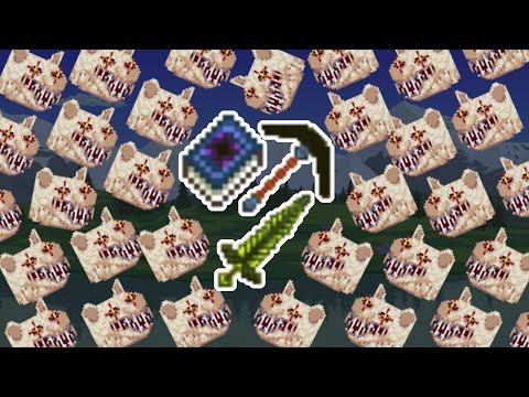 50 Echdeaths At The Same Time vs OP Weapons | Terraria Echdeath Mod
