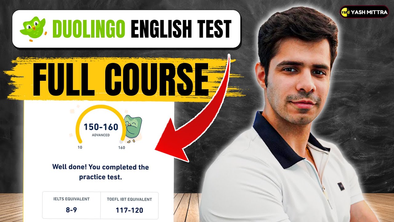 DUOLINGO ENGLISH TEST FULL COURSE IN 1 HOUR (2025)