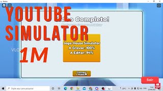 Roblox Youtube simulator o melhor youtube do mundo simulador 2022
