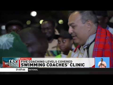 American swimming coach and tutor Glen Neufeld in Kenya for a week long swimming coaches’ clinic