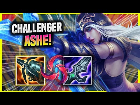KOREAN CHALLENGER TRIES ASHE WITH NEW BUFFS! - Korean Challenger Plays Ashe ADC vs Aphelios! |