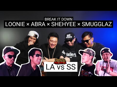 LOONIE × ABRA × SHEHYEE × SMUGGLAZ | BREAK IT DOWN: Rap Battle Review E297 | FLIPTOP: DPD - LA vs SS