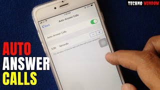 How To Turn On/Off Auto Answer Calls On iPhone