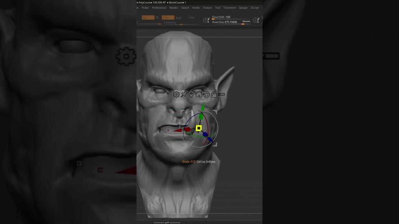 ORK - ZBRUSH TIMELAPSE / You can watch the full process on my channel! #3d #zbrush #digitalart #art