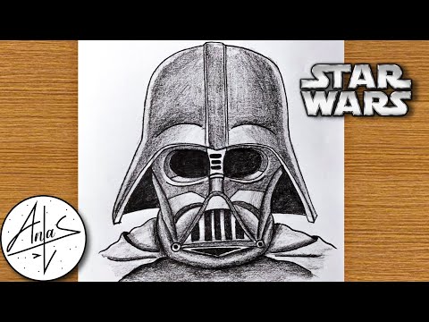 How To Draw Darth Vader | Star Wars Sketch Drawing (step by step)