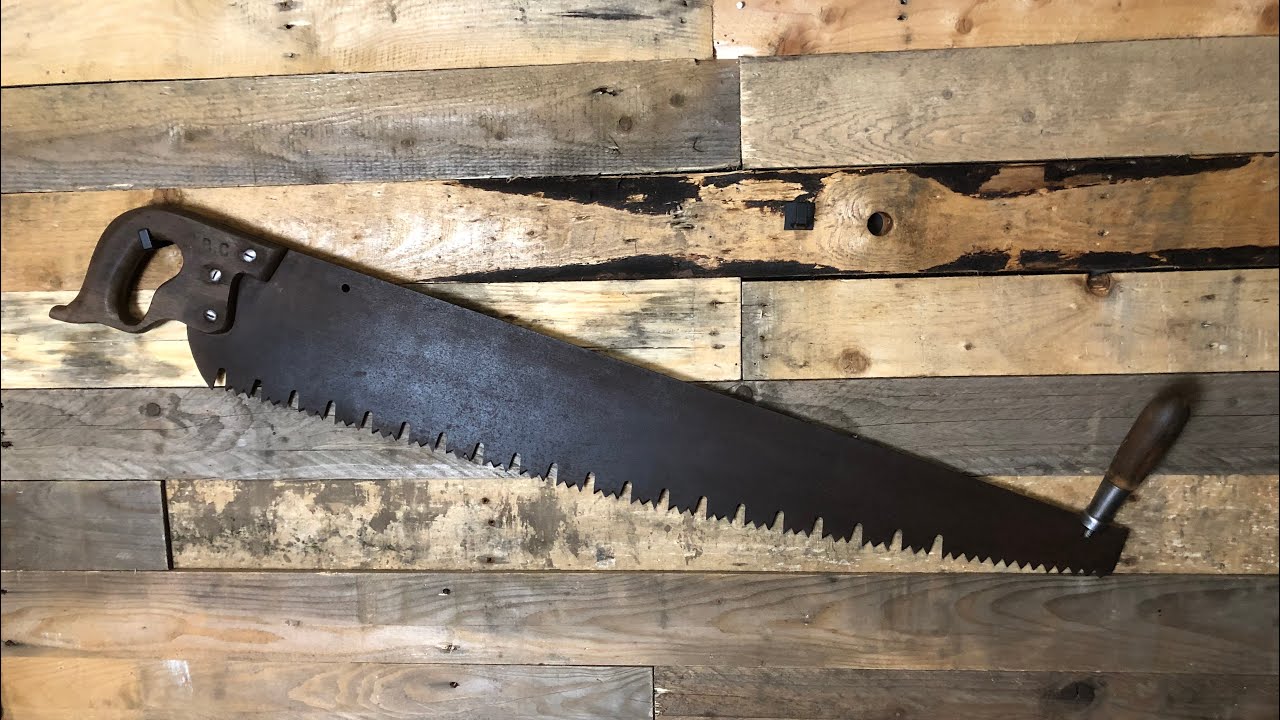 vintage rbc one two man 3ft crosscut saw for sale #antiquevintageretroshop