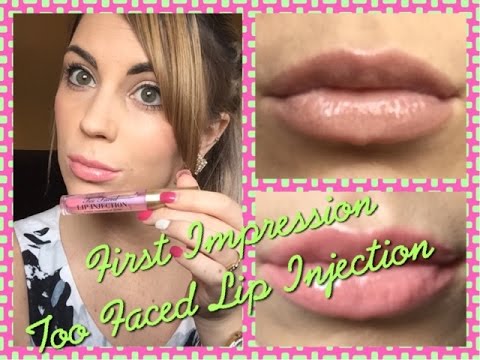 lip injection faced too gloss plumping impression lipgloss really does power work review