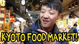 Kyoto Japan Street Food Tour! Nishiki Market