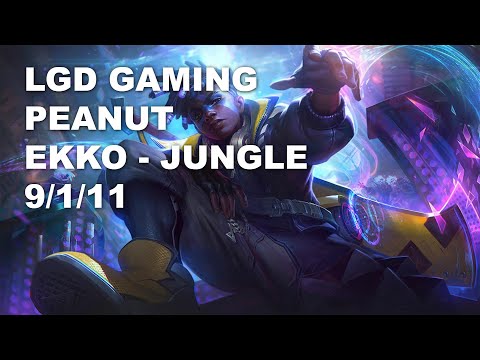 LGD Gaming Peanut Jungle Ekko vs Rek'Sai - KR Challenger Patch 10.9