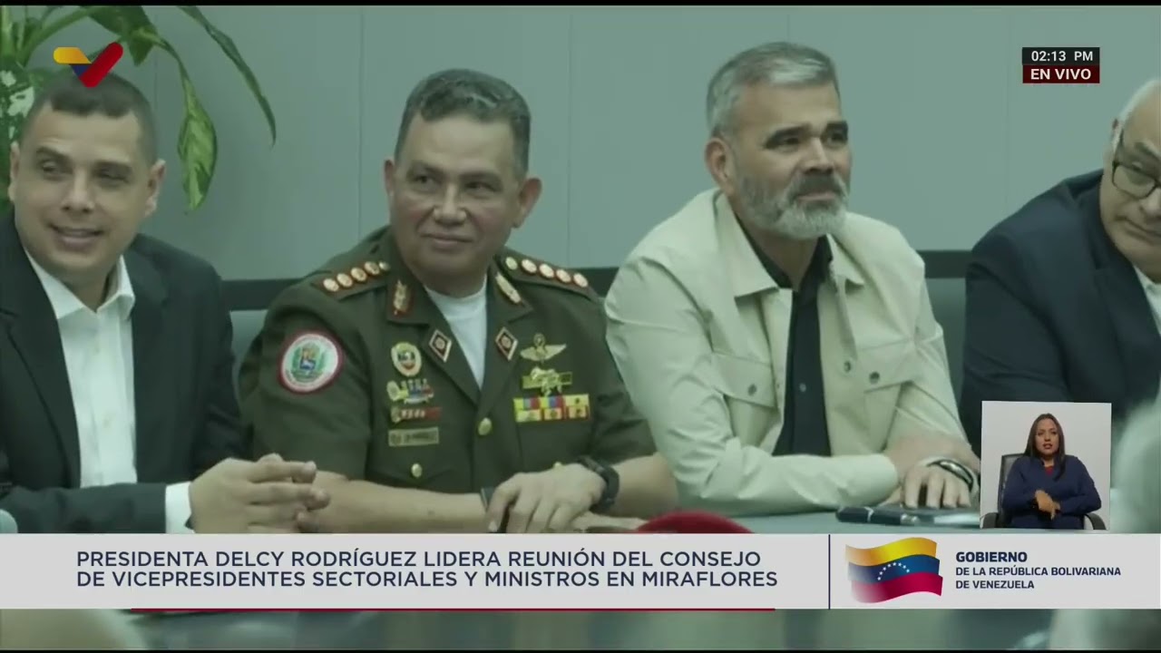 Delcy Rodriguez en consejo de ministros y vicepresidentes, 28 octubre 2026: Exige retorno del oro