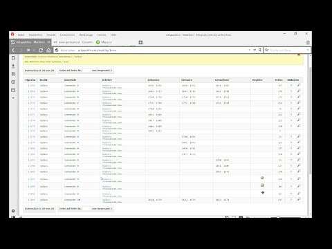 Kirchenbücher Indizieren