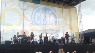 Clay Walker - Rock the radio CMA Fest Riverfront Nashville 2014