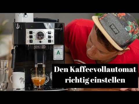 Setting up fully automatic coffee machines | Filling quantity, grinding level and coffee bean sel...
