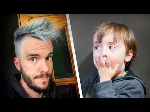 REAÇÃO DO MAIKITO AO VER MEU CABELO!! Corte de Cabelo Curto Platinado na Cabeleireira Profissional