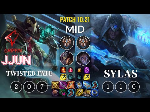 GRF jjun Twisted Fate vs Sylas Mid - KR Patch 10.21