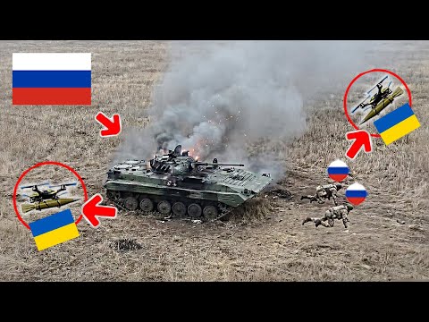 Ukrainian FPV Drones Prevented Russian Tanks from Breaking Through Ukrainian Defenses!