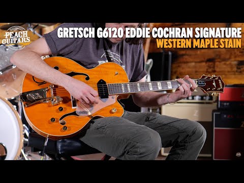 Gretsch G6120 Eddie Cochran Signature Hollow Body - Rosewood - Western Maple Stain image 12