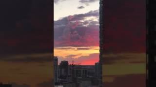 Two Light Sources Sunset over Chicago Nibiru Nemesis Herculobus Planet X Wormwood