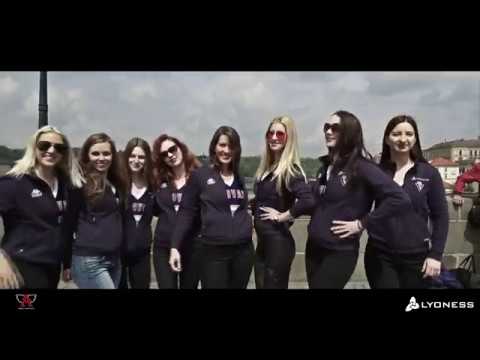 Angels cheerleaders in Prague