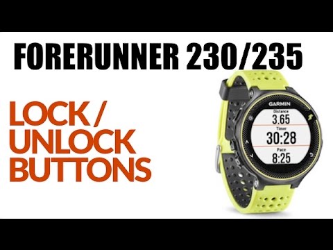 How to UnLock Buttons on Garmin Forerunner 230 or Forerunner 235