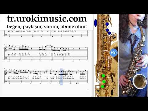Saksafon dersleri (alto) Martin Garrix feat Khalid - Ocean Notalar Eğitim um-i723