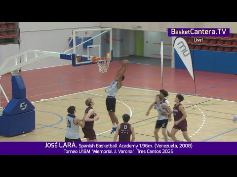 JOSE LARA. Spanish Basketball Academy (SBA) 1.96m. (Venezuela, 2008). Tres Cantos U18M Tournament...
