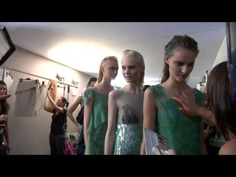 Backstage of Alberta Ferretti Spring/Summer 2013