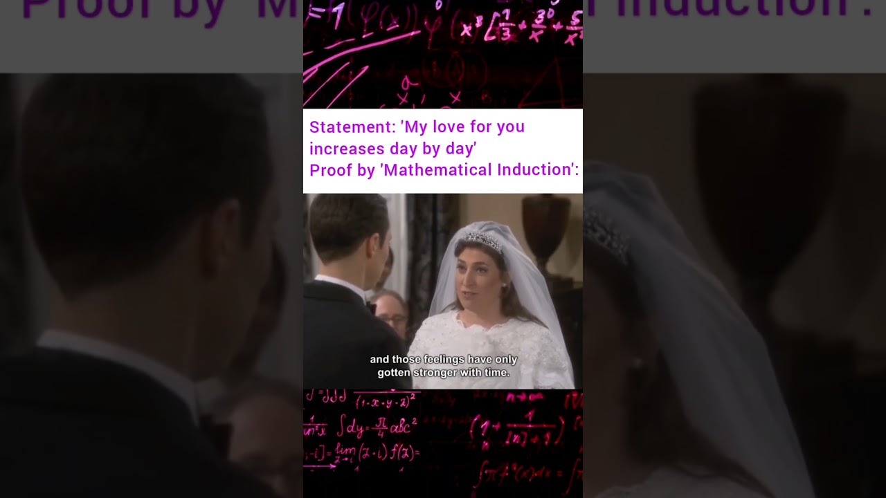 Mathematical induction love 🤣 #maths #math #mathematics