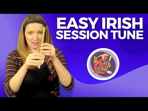 Beginner Irish TIN WHISTLE Lesson 🎵🎵 'The Kerry Polka'
