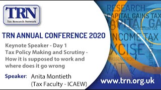TRN 2020 welcome & keynote speech on tax policy making and scrutiny