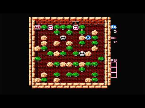 NES    Adventures of Lolo 2   Floor 1 All levels   Gameplay